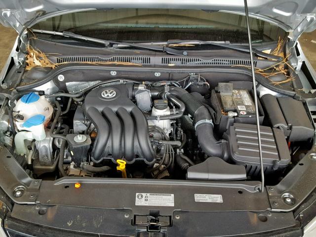 3VW2K7AJ3DM297476 - 2013 VOLKSWAGEN JETTA BASE Արծաթագույն լուսանկար 7