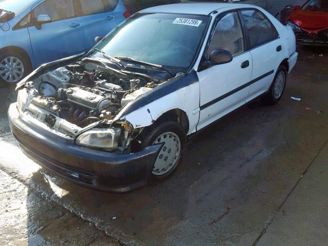 JHMEG8547NS011518 - 1992 HONDA CIVIC DX WHITE photo 2