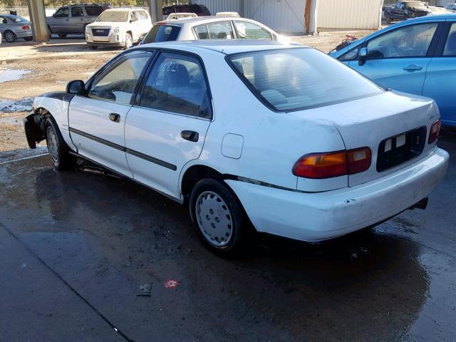 JHMEG8547NS011518 - 1992 HONDA CIVIC DX WHITE photo 3