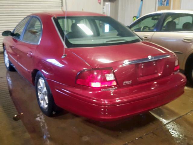 1MEFM55S62G616641 - 2002 MERCURY SABLE LS P RED photo 3