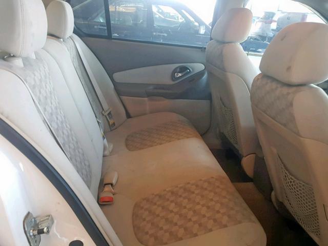 1G1ZT54824F144348 - 2004 CHEVROLET MALIBU LS WHITE photo 6