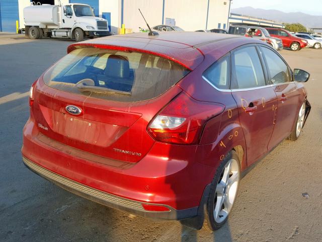 1FADP3N22EL131807 - 2014 FORD FOCUS TITA RED photo 4