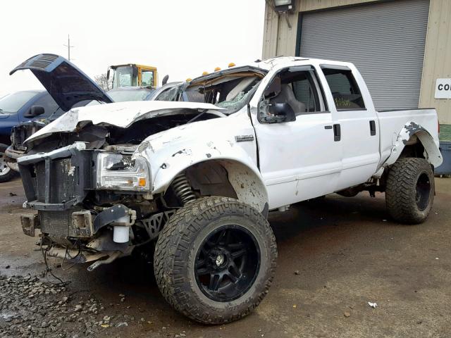 1FTWW31P45EB56476 - 2005 FORD F350 SRW S WHITE photo 2