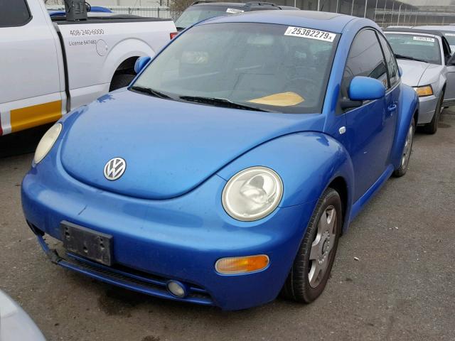 3VWCC21C0YM475386 - 2000 VOLKSWAGEN NEW BEETLE Mavi foto 2