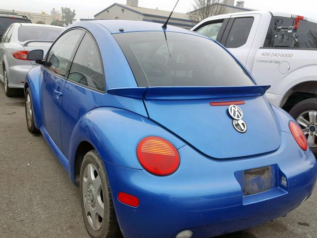 3VWCC21C0YM475386 - 2000 VOLKSWAGEN NEW BEETLE Mavi foto 3