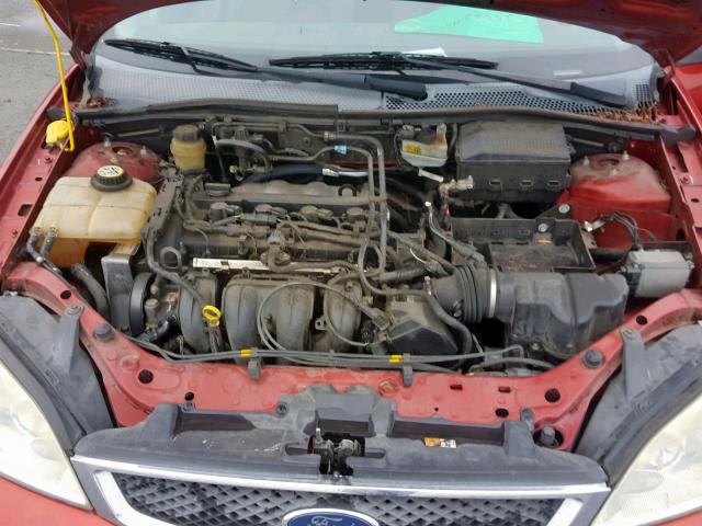 3FAFP31N25R158497 - 2005 FORD FOCUS ZX3 BURGUNDY photo 7