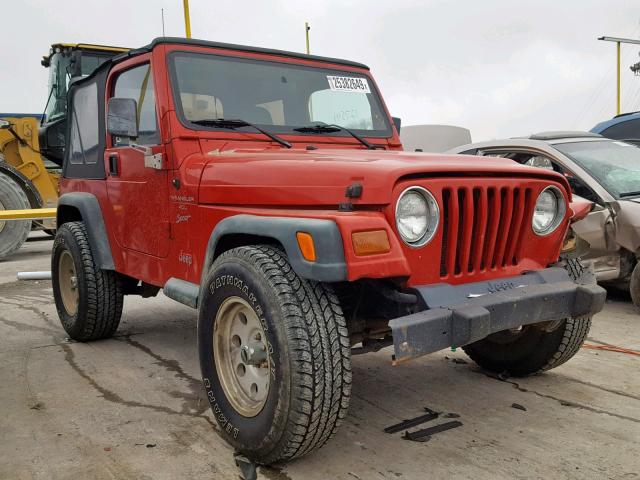 1J4FY19S0XP462681 - 1999 JEEP WRANGLER / RED photo 1