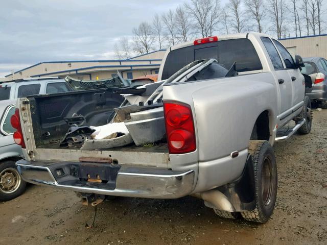 3D7MX48A07G836808 - 2007 DODGE RAM 3500 S SILVER photo 4