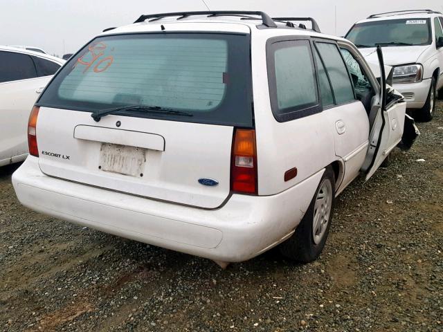 3FALP15P4VR121079 - 1997 FORD ESCORT LX WHITE photo 4