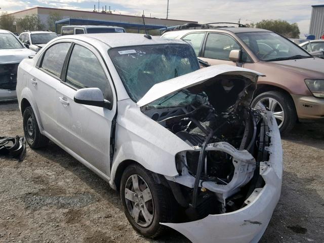 KL1TD56E59B626508 - 2009 CHEVROLET AVEO LS WHITE photo 1