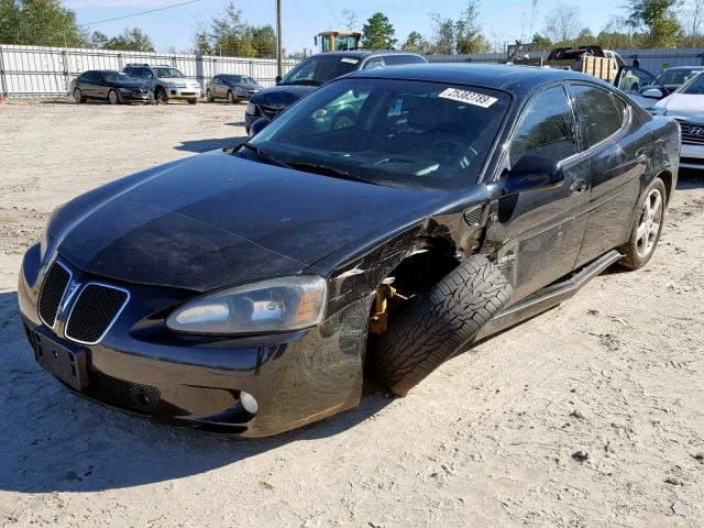 2G2WC58C981176949 - 2008 PONTIAC GRAND PRIX BLACK photo 2