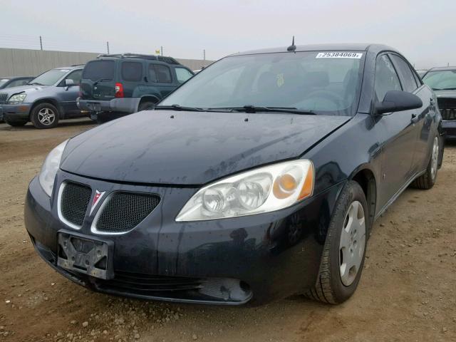 1G2ZF57B284179452 - 2008 PONTIAC G6 VALUE L BLACK photo 2