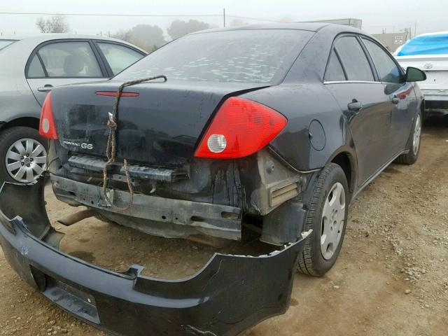 1G2ZF57B284179452 - 2008 PONTIAC G6 VALUE L BLACK photo 4