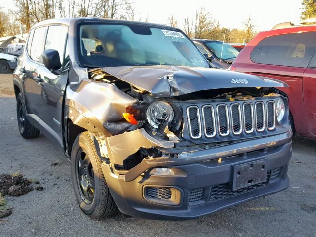 ZACCJAAB3HPF14088 - 2017 JEEP RENEGADE S GRAY photo 1