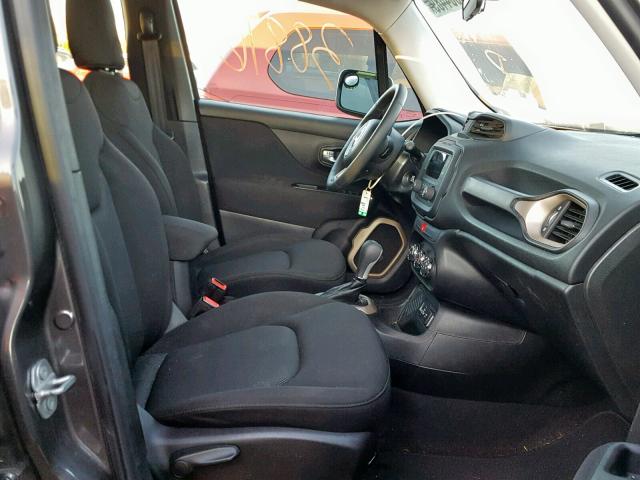 ZACCJAAB3HPF14088 - 2017 JEEP RENEGADE S GRAY photo 5