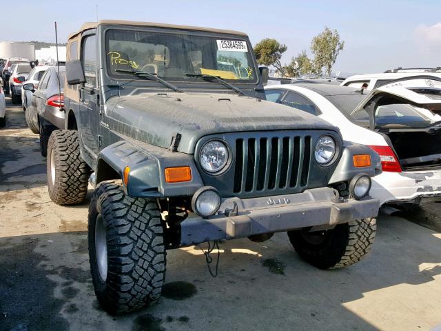 1J4FA39S42P752303 - 2002 JEEP WRANGLER / GREEN photo 1