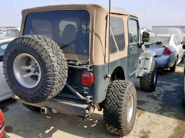 1J4FA39S42P752303 - 2002 JEEP WRANGLER / GREEN photo 4