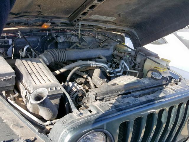 1J4FA39S42P752303 - 2002 JEEP WRANGLER / GREEN photo 7