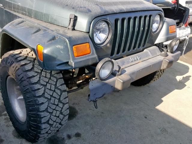 1J4FA39S42P752303 - 2002 JEEP WRANGLER / GREEN photo 9