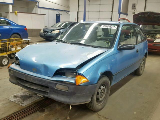 2C1MR2464R6794312 - 1994 GEO METRO BLUE photo 2