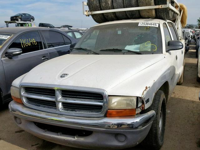 1B7GL2AX4YS775706 - 2000 DODGE DAKOTA QUA WHITE photo 2