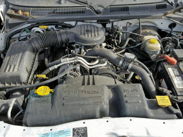 1B7GL2AX4YS775706 - 2000 DODGE DAKOTA QUA WHITE photo 7