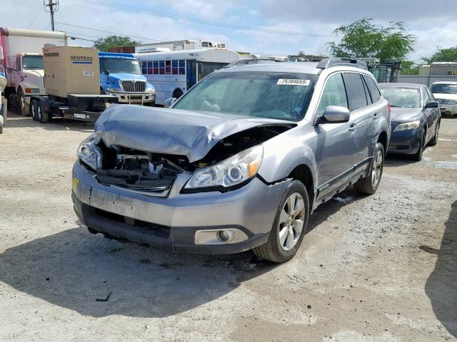 4S4BRECC2B2387557 - 2011 SUBARU OUTBACK 3. SILVER photo 2