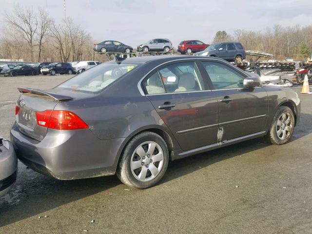 KNAGE228495338139 - 2009 KIA OPTIMA LX GRAY photo 4