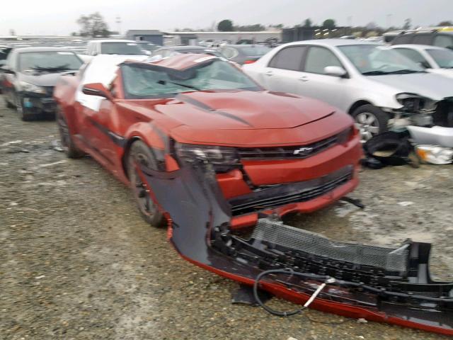 2G1FA1E30E9150633 - 2014 CHEVROLET CAMARO LS RED photo 1