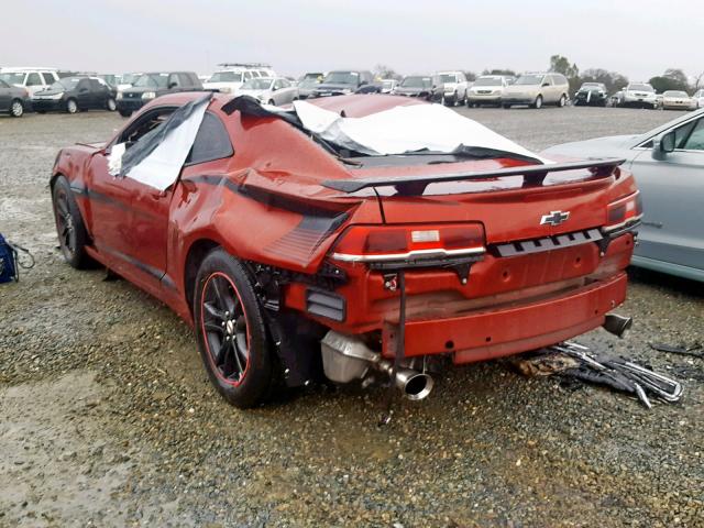 2G1FA1E30E9150633 - 2014 CHEVROLET CAMARO LS RED photo 3