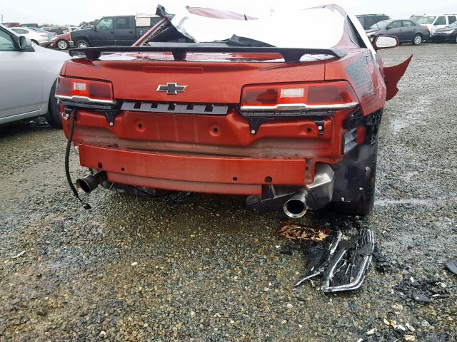 2G1FA1E30E9150633 - 2014 CHEVROLET CAMARO LS RED photo 9