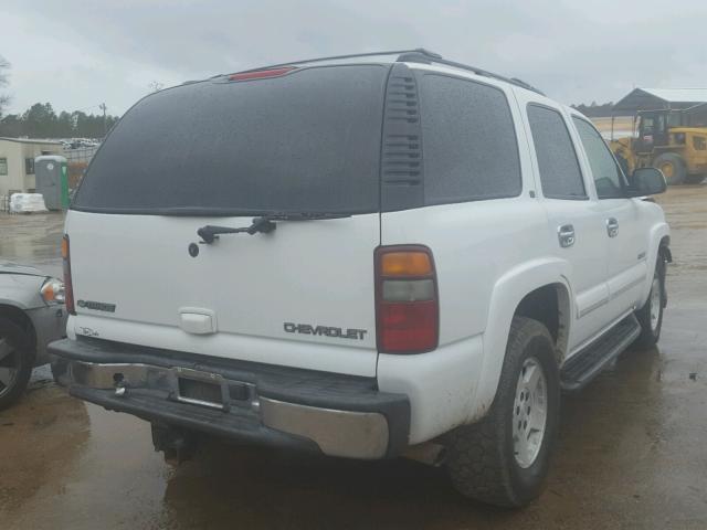 1GNEK13Z22J152883 - 2002 CHEVROLET TAHOE K150 WHITE photo 4