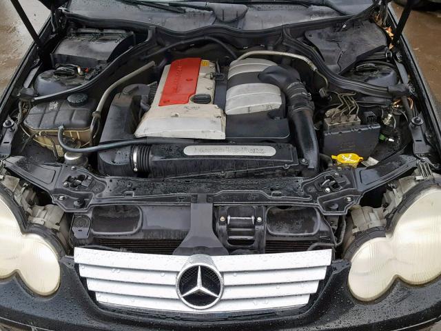 WDBRN47J92A212549 - 2002 MERCEDES-BENZ C 230K SPO BLACK photo 7