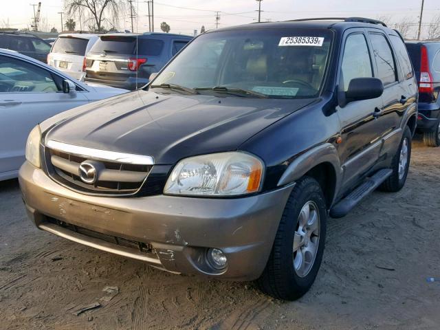 4F2CZ061X3KM32364 - 2003 MAZDA TRIBUTE ES BLACK photo 2