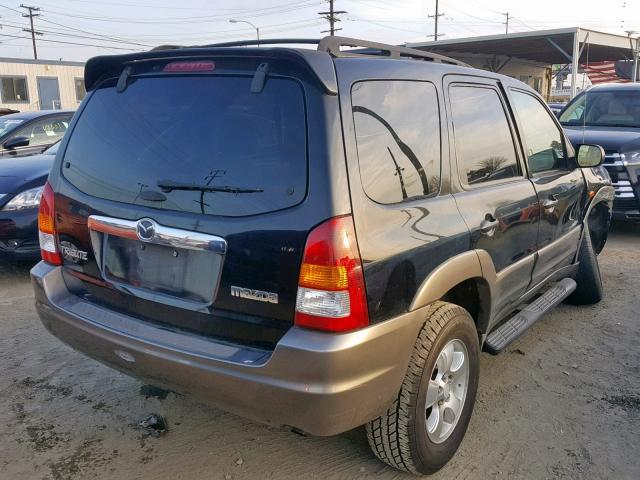 4F2CZ061X3KM32364 - 2003 MAZDA TRIBUTE ES BLACK photo 4