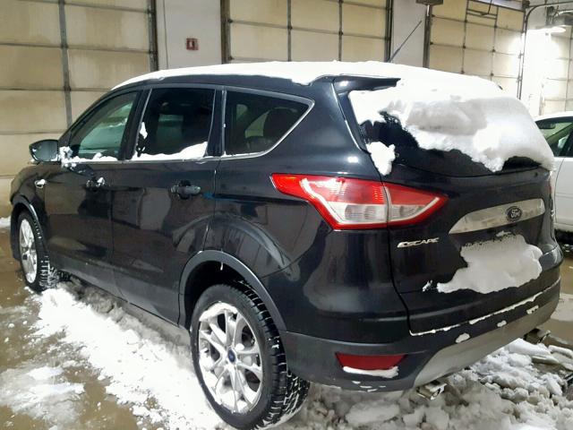 1FMCU9H95DUC94482 - 2013 FORD ESCAPE SEL BLACK photo 3