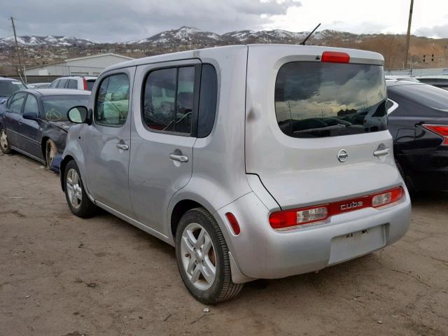 JN8AZ28R99T129668 - 2009 NISSAN CUBE BASE SILVER photo 3