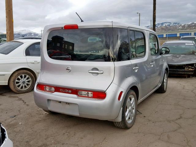 JN8AZ28R99T129668 - 2009 NISSAN CUBE BASE SILVER photo 4