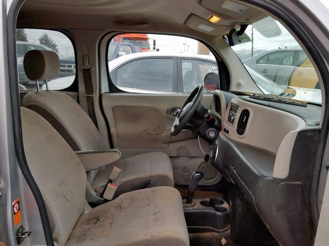 JN8AZ28R99T129668 - 2009 NISSAN CUBE BASE SILVER photo 5