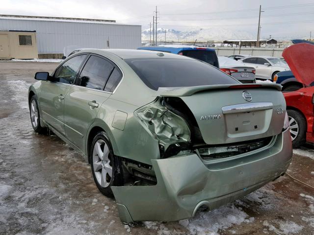 1N4BL21E77C200460 - 2007 NISSAN ALTIMA 3.5 GREEN photo 3