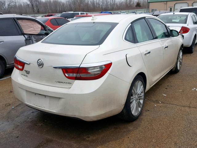 1G4PP5SK7D4198379 - 2013 BUICK VERANO WHITE photo 4