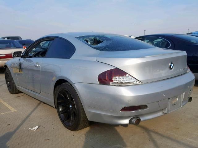 WBAEH73465B192538 - 2005 BMW 645 CI AUT SILVER photo 3