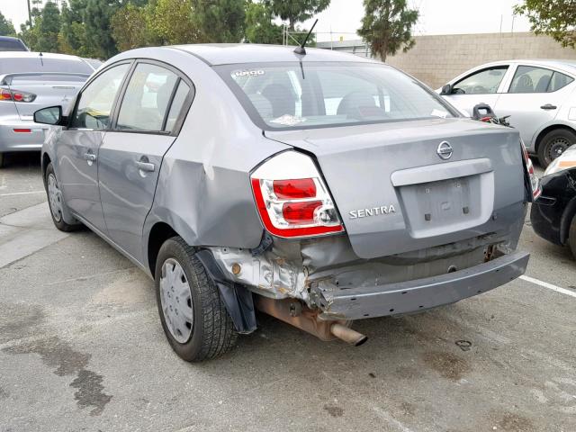 3N1AB61E98L663581 - 2008 NISSAN SENTRA 2.0 GRAY photo 3