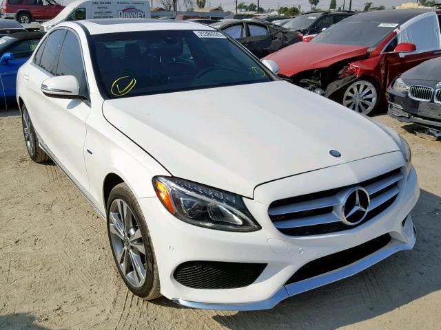 55SWF4HB7JU246227 - 2018 MERCEDES-BENZ C 350E WHITE photo 1