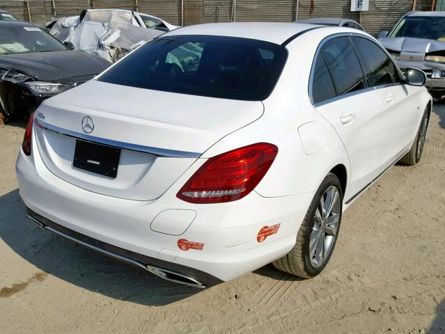 55SWF4HB7JU246227 - 2018 MERCEDES-BENZ C 350E WHITE photo 4