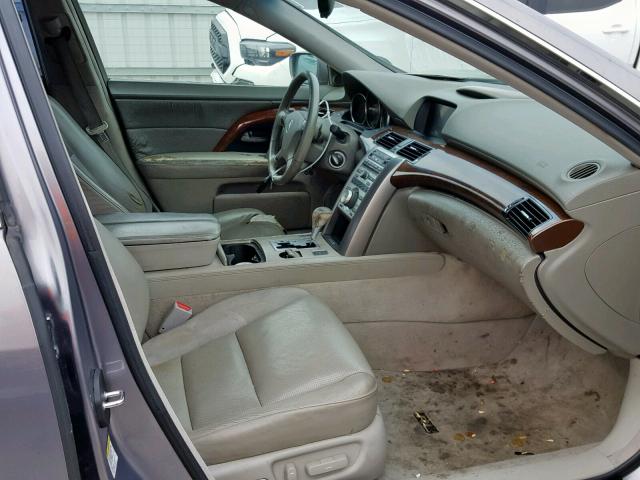 JH4KB16545C004150 - 2005 ACURA RL GRAY photo 5