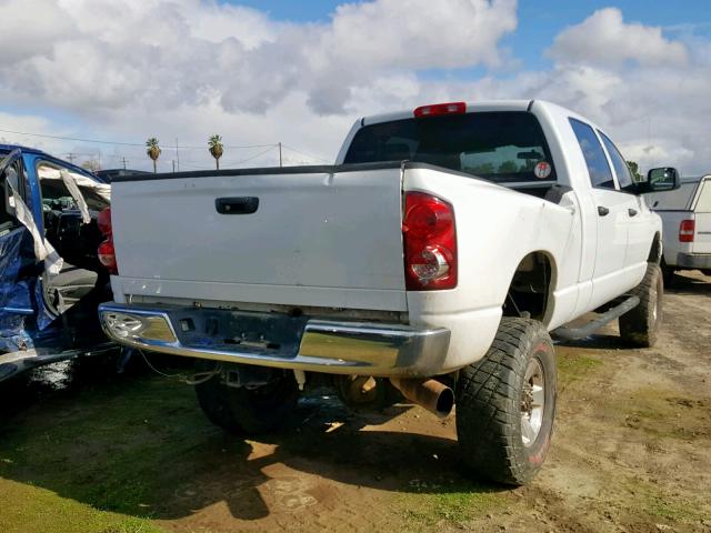 3D7KS29C37G700554 - 2007 DODGE RAM 2500 WHITE photo 4