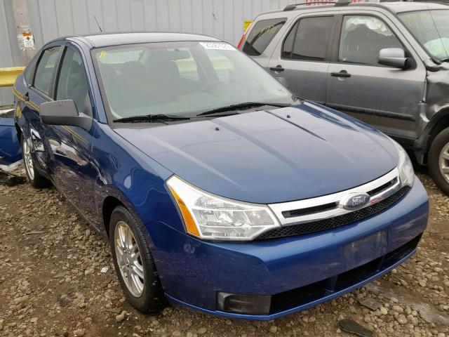 1FAHP35N09W152543 - 2009 FORD FOCUS SE BLUE photo 1