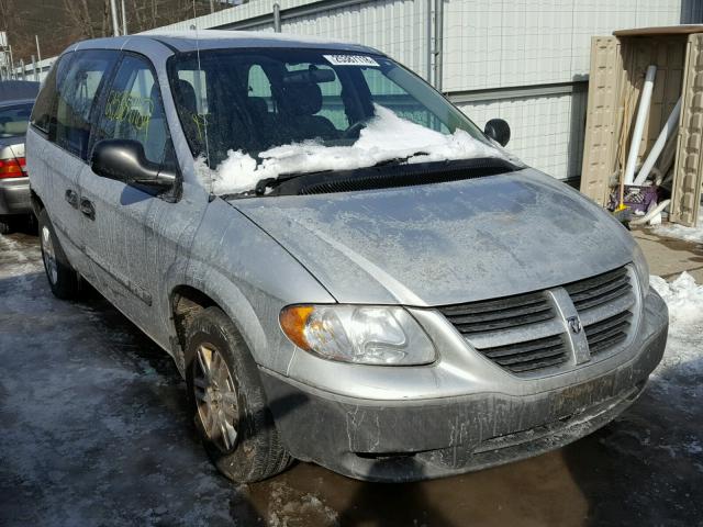 1D4GP25B37B236045 - 2007 DODGE CARAVAN SE SILVER photo 1