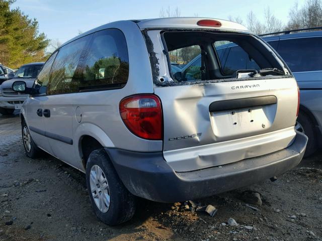 1D4GP25B37B236045 - 2007 DODGE CARAVAN SE SILVER photo 3